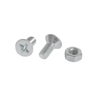 MACHINE สกรูเกลียวมิลน็อต JF DEXZON 6X15 มม. 25 ตัวMACHINE SCREW WITH NUT JF DEXZON 6X15MM 25PCS