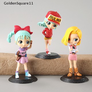 Goldensquare ฟิกเกอร์อนิเมะ Dragon Ball Bulma Q Posket Versions ขนาด 15 ซม. ของเล่นสําหรับเด็ก 1 ชิ้น