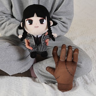 【In Stock】25cm Addams Family Thing Plush Doll Wednesday Cartoon Plush Toy Gifts For Fans