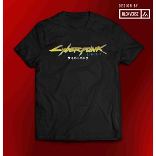 เสื้อแฟชั่นผญ sexy - [สินค้าพร้อมจําหน่ายXS-8XL]Cyberpunk2077โลโก้แขนสั้นเสื้อยืดกราฟิกลําลอง-Gilda_12