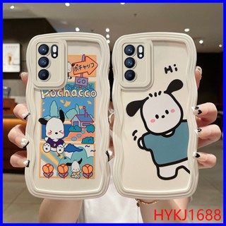 เคส OPPO Reno6 Reno 6 5G tpu ซิลิโคน ลายคลื่น เคสป้องกัน ขอบเต็ม นิ่ม