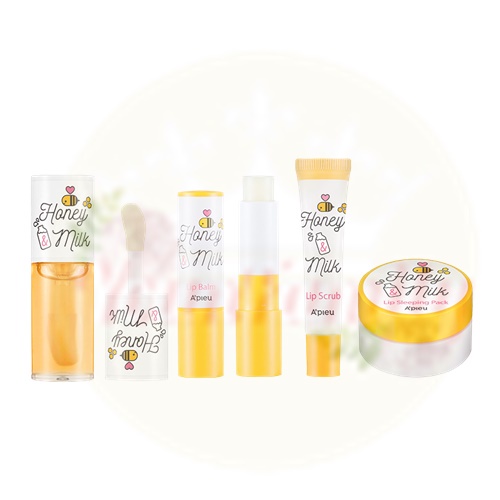Lip Treatment 114 บาท [APIEU] Honey & Milk Lip Collection Beauty