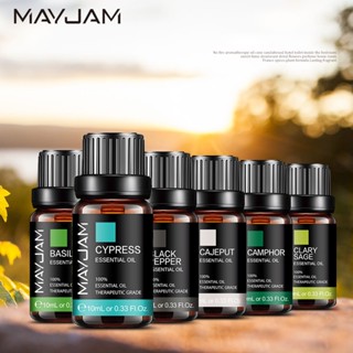 MAYJAM 10ml cypress clary sage black pepper essential oil for massage yoga aroma diffuser oils DIY lipbalm