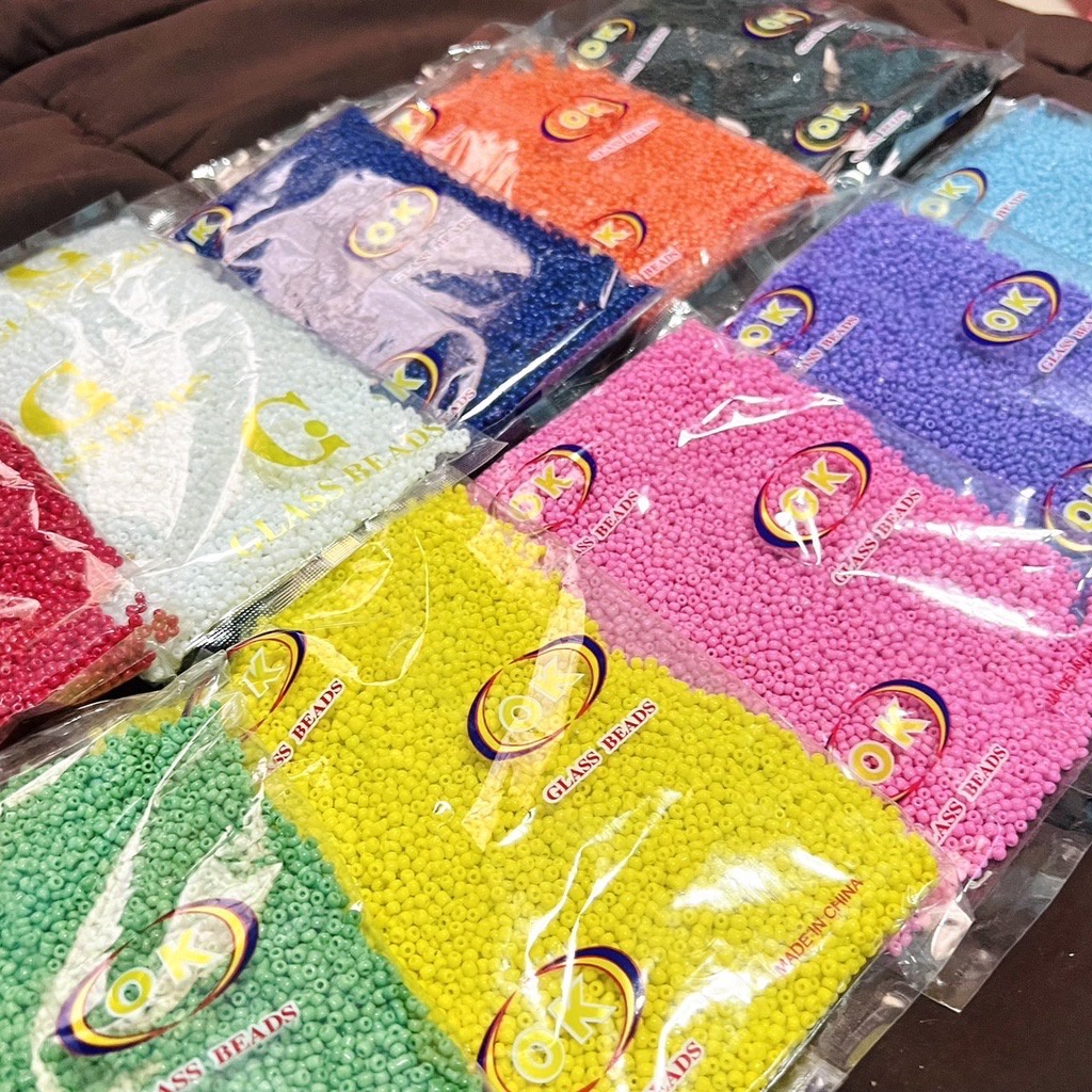 ลูกปัดเม็ดทราย ขนาด 3 มิล แบ่งขาย 200-450 กรัม ( พร้อมส่ง )