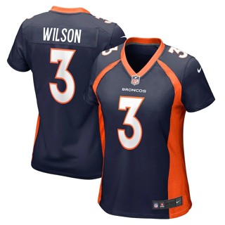 เสื้อกีฬารักบี้ ลายทีม Rugby NFL Denver Broncos เสื้อกีฬาแขนสั้น ลายทีมชาติรัสเซล วิลสัน สําหรับผู้หญิง มี 3 ชิ้น