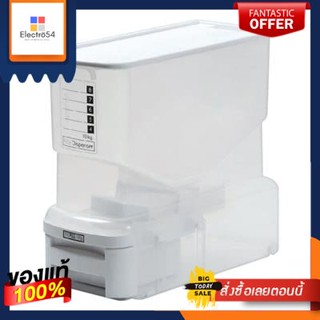 กล่องใส่ข้าวสารทรงเหลี่ยมแบบตวงได้ OTTO รุ่น RDX-0300-WHX ขนาด 10 กก. สีขาวSquare Rice Container OTTO Model RDX-0300-WHX