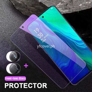 2 in 1 ฟิล์มกระจกนิรภัยกันรอยหน้าจอ กันแสงสีฟ้า สําหรับ Realme 10 Pro 5G Realme 10 9 8 7 6 5 Pro Plus 5G 4G 9i 6i 5s 5i