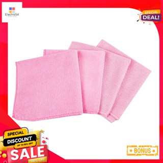 เอโร่แพ็ค4 3ผ้าอเนกประสงค์เบอร์ขนาด 30x30ซม.สีชมพู แพ็ค4 Multipurpose ผืนaroTowelNo.330x30