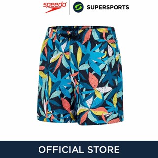 SPEEDO Printed 15" กางเกงว่ายน้ำขาสั้นเด็กผู้ชาย กางเกงว่ายน้ำเด็ก