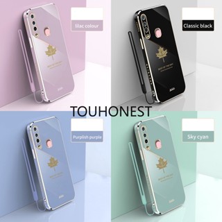 เคส Vivo V25 Pro เคส Vivo Y21 เคส Vivo Y22 เคส Vivo Y30 เคส Vivo V25E Case Vivo Y01 Case Vivo Y12 Y15 Case Vivo Y15S Case Vivo Y15A Cover Vivo Y17 Case Vivo Y21T Case Vivo S15 Pro Silicone Anti-dro Maple Leaf With Rope Soft Cassing Phone Cases ซิลิโคนนิ่ม