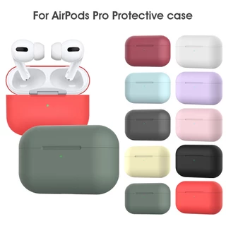 เคสซิลิโคน สีพื้น พร้อมคาราบิเนอร์ สําหรับ Airpods 4 3 2 1 Pro 2