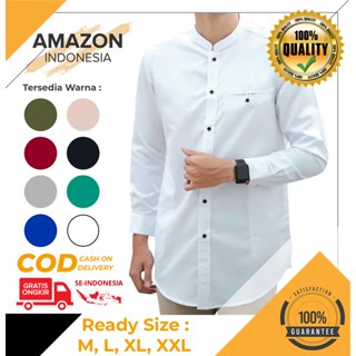 Koko Kurta เสื้อเชิ้ตแขนยาว สไตล์มุสลิม สําหรับผู้ชาย