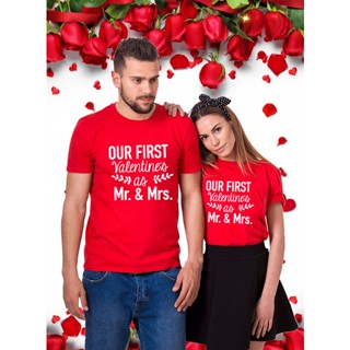 Our First Valentines As Mr &amp; Mrs Sweet Couple T Shirt Valentines Day Shirt Holiday Shirts Fashion_05