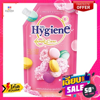 Hygiene(ไฮยีน) ไฮยีน เอ็กซ์เพิร์ท แคร์ ปรับผ้านุ่ม กลิ่นซัมเมอร์ มาการอง สูตรเข้ม.. Hygiene Expert Care Fabric