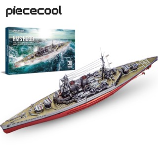 Piececool บล็อคตัวต่อโมเดลเรือรบ 3D HMS โลหะ ของขวัญวันเกิดคริสต์มาส สําหรับเด็ก และผู้ใหญ่