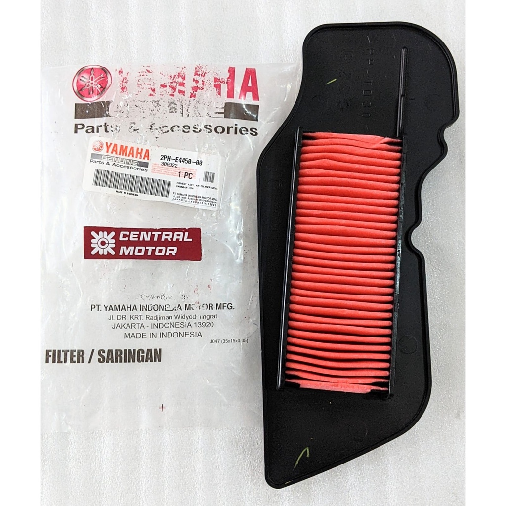 ไส้กรองอากาศ AIR CLEANER ELEMENT ASSY MIO M3 Z FINO 125 S XRIDE X RIDE ORIGINAL YAMAHA ของแท้ PARTS 