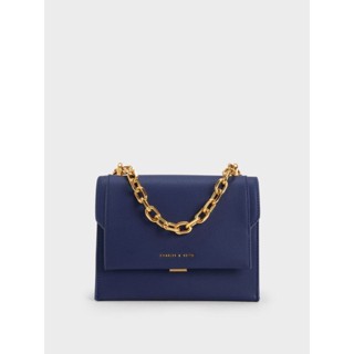 CHARLES &amp; KEITH Front Flap Chain Handle Bag