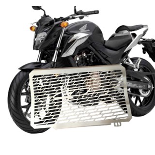 การ์ดหม้อน้ำสแตนเลส HONDA CB500F ผลิตจากแสตนเลสหนาอย่างดี เลเซอร์เนียน แข็งแร motorcycle radiator cover T1