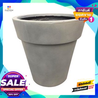 Fiberclay กระถางต้นไม้ไฟเบอร์เคลย์ (L) รุ่น CARMINA 159131-C ขนาด 17.1 นิ้ว สีเทาเข้ม Fiberclay Plant Pot (L) FONTE CARM