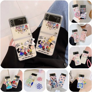 เคสโทรศัพท์มือถือแบบใส กันกระแทก ลายการ์ตูนน่ารัก สําหรับ Samsung Galaxy Z Flip 4 5G Z Flip 3 5G Z Flip 4 Zlip 3 Flip 4 Z Flip 3