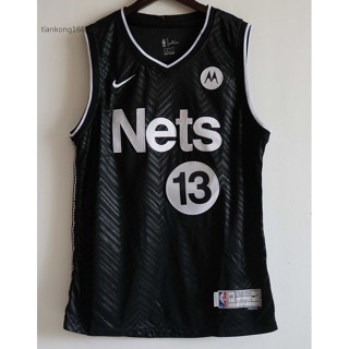 ขายดี ตาข่าย NBA Brooklyn 2021 สําหรับผู้ชาย #13 เสื้อกีฬาบาสเก็ตบอล James Harden NETS KBelfh56MGkjog43 สีดํา