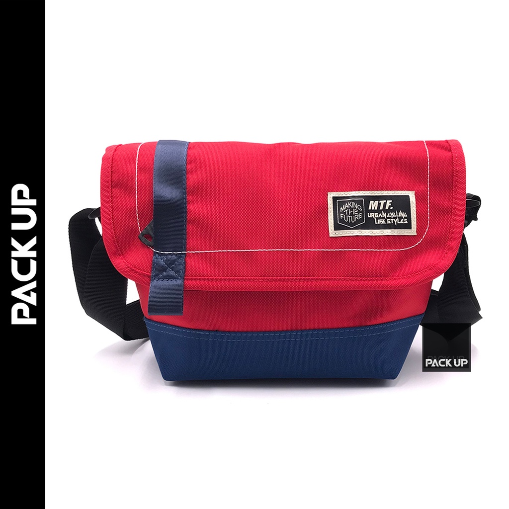 𝗣𝗔𝗖𝗞 𝗨𝗣 กระเป๋าสะพาย MTF รุ่น 6068 (สีแดง)
