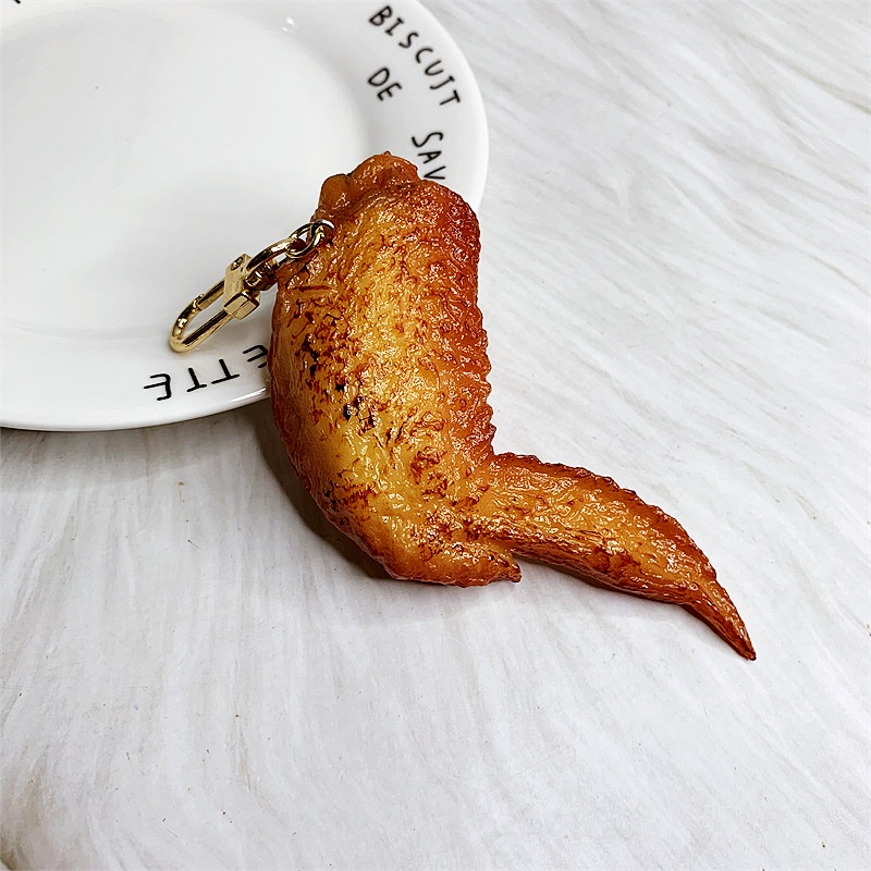 พวงกุญแจไก่ทอด Chicken Keychain น่องไก่ทอด พร้อมส่ง keyring กุญแจน่องไก่ปลอม ตลก ของตกแต่งบ้าน โมเดล เหมือนจริง gift ราคา ถูกที่สุด ดีลบีเคเค แกลเลอรีภาพที่ 7