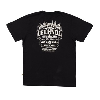 T-Shirtเสื้อยืด พิมพ์ลาย Unionwell Address Rs Hq พรีเมี่ยม สีดํา สําหรับผู้ชาย S-5XL