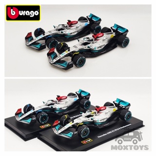 Bburago 1:43 Mercedes-AMG F1 2022 W13 E ประสิทธิภาพสูง #63 กรัมรัสเซล / #โมเดลรถยนต์ 44 ลิตร Hamilton