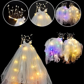 เวลเจ้าสาว ผ้าคลุมผมเจ้าสาว มีหวีสับ หลายแบบ ตรงปก Veil สายสะพาย, ที่คาดผมเจ้าสาว