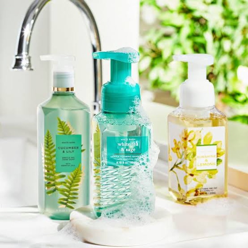 Set1/4 สบู่โฟมล้างมือ Bath & body works foaming hand soap 259 ml.