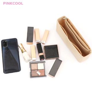 Pinkcool ขายดี กระเป๋าถือ กระเป๋าสะพายไหล่ ผ้าสักหลาด สําหรับสตรี 1 ชิ้น