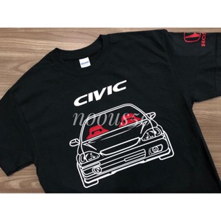 Mowei7 เสื้อยืด ผ้าฝ้าย 100% พิมพ์ลาย Honda Civic Ek9 Car Racing Ultra Heavy Type 1 พลัสไซซ์ สําหรับผู้ชาย