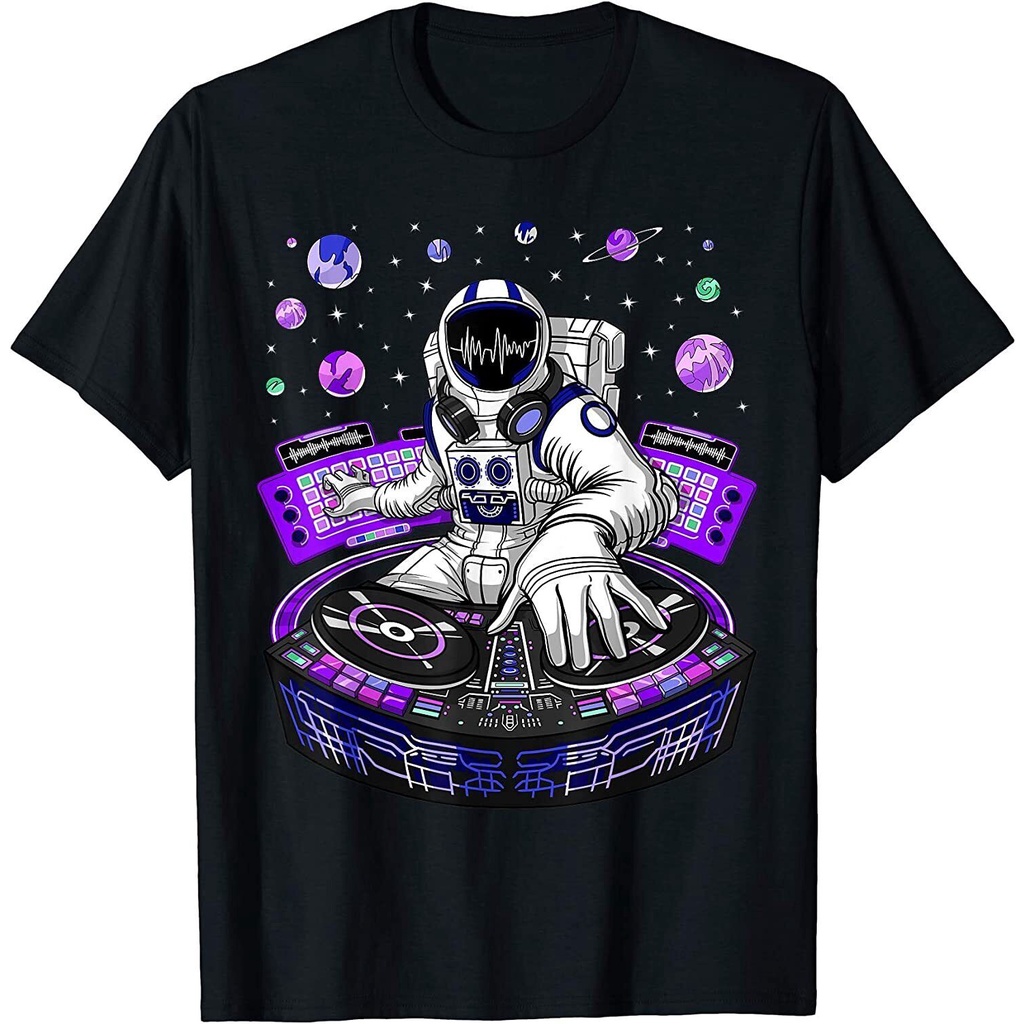 ใหม่จํากัดนักบินอวกาศ Psychedelic Music DJ Psytrance Techno EDM Festival เสื้อยืด
