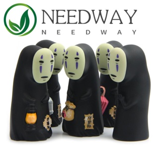 Needway โมเดลตุ๊กตาฟิกเกอร์ Miyazaki Hayao Spirited Away Faceless Man DIY ของเล่นสําหรับเด็ก