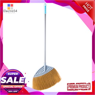 RUBBER ไม้กวาดพื้นยางพาราใหญ่ด้ามยาว POLY-BRITE สีฟ้าRUBBER BROOM POLY-BRITE BULE