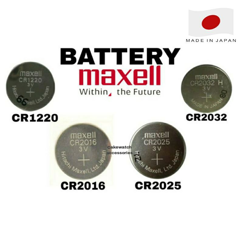 maxell cr1220 cr2016 cr2025 cr2032 batteryแท้ made in japan