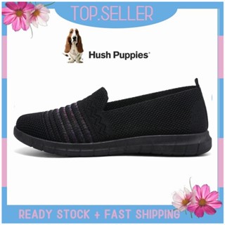 HUSH PUPPIES รองเท้าโลฟเฟอร์ ส้นแบน แบบสวม สําหรับผู้หญิง