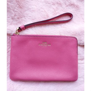 💟กระเป๋าตังค์คล้องมือ Coach  ไซต์ S ซิปเดียว ของแท้100% แจกของแถมฟรี! โปรปีใหม่!