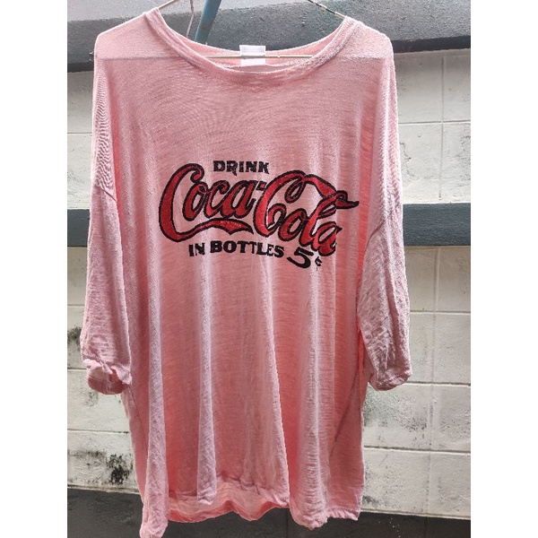 (โล๊ะ!!!)เสื้อยืด Oversized ลาย Coca Cola 🎈