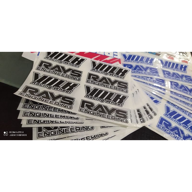 สติ๊กเกอร์ Volk Rays Te37
