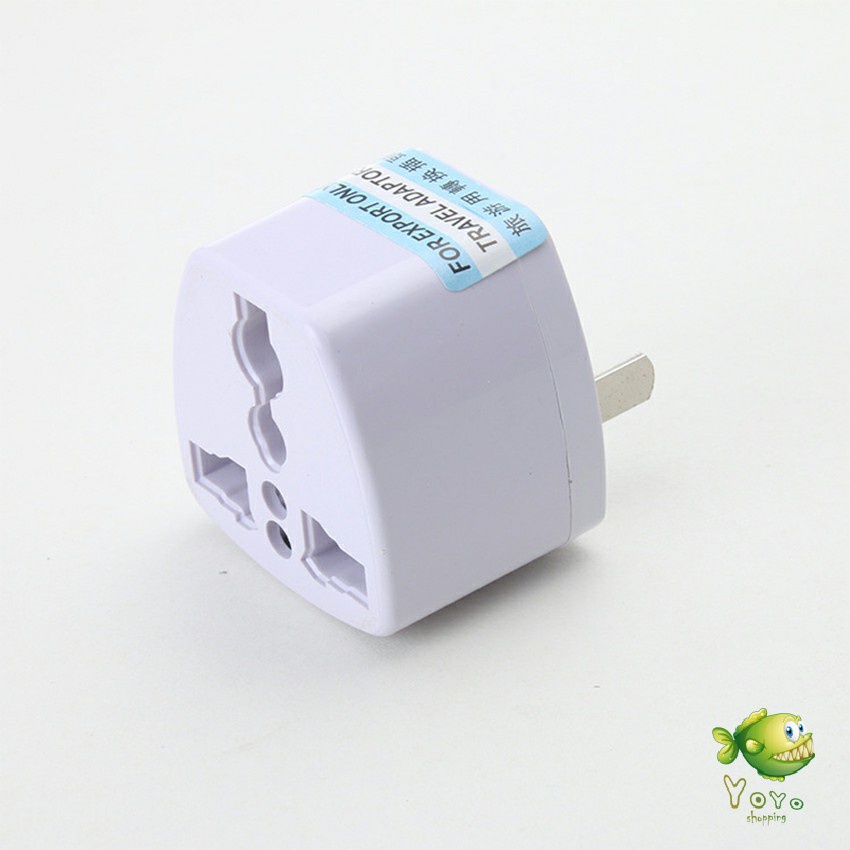 YOYO หัวแปลงปลั๊กไฟ ตัวแปลง 3 ขา เป็น 2 ขาแบน อะแดปเตอร์เดินทาง Plug converter