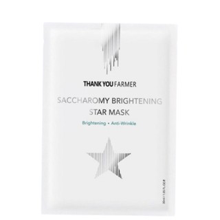 Thank YOU FARMER Saccharomy Brightening Star masks (10 หน้ากาก)