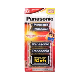 MODERNHOME PANASONIC ถ่านอัลคาไลน์ K-KJL6TA AA+AAA (แพ็ค 6) ถ่านไฟฉาย ถ่านของเล่น