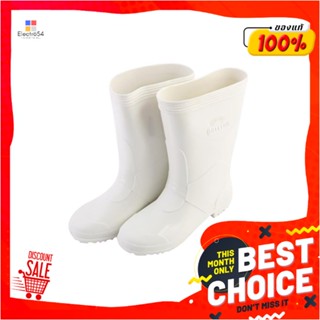 RUBBER รองเท้าบูท PIPES สูง 12 นิ้ว เบอร์ 12 สีขาวRUBBER BOOTS PIPES NO.12 12IN WHITE