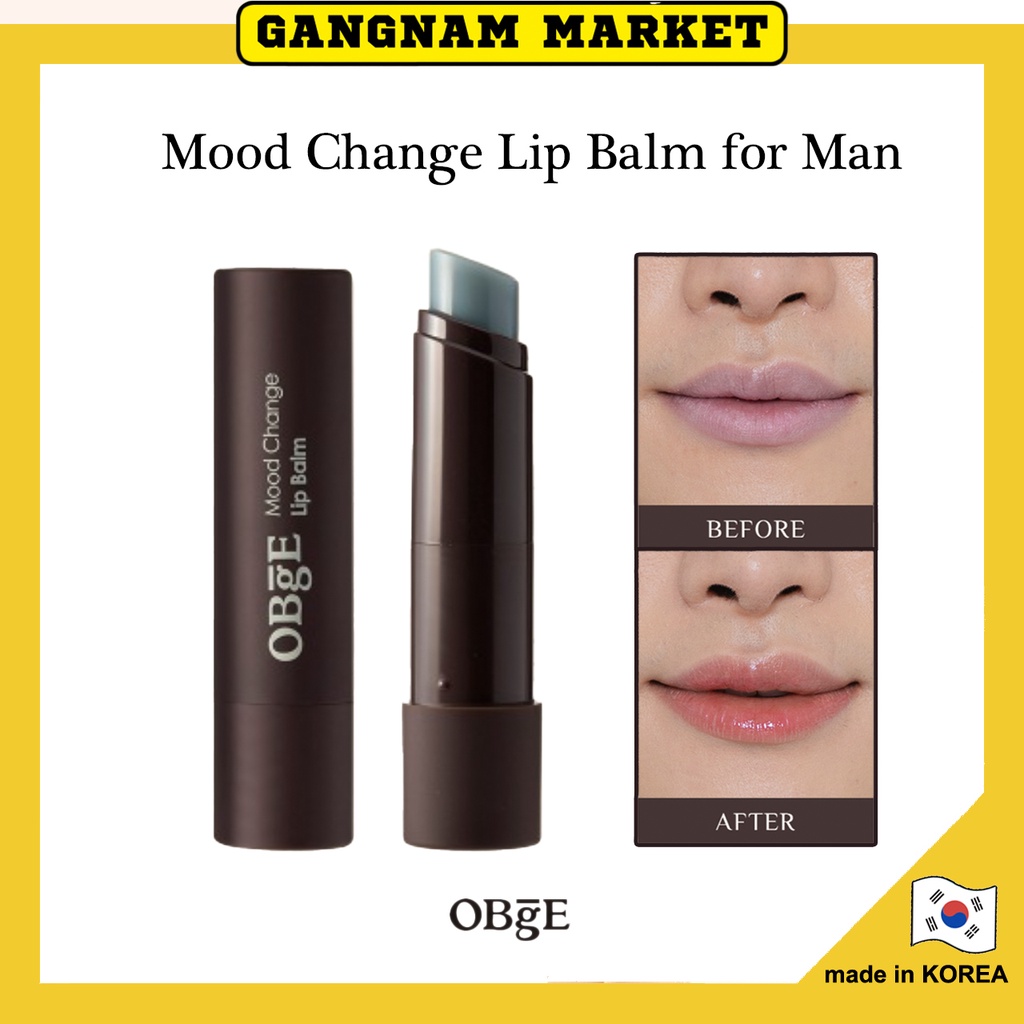 พร้อมส่ง 🇰🇷 OBGE ลิปบาล์ม สําหรับผู้ชาย 3g / ให้ความชุ่มชื้น ติดทนนาน ใช้ง่าย, ลิปบาล์ม วิตามิน, ลิป