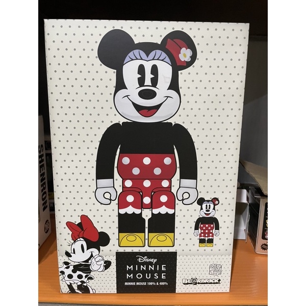 [Bearbrick Minnie Mouse] ขนาด 400+100% ของใหม่ 🔥ใช้โคดลด30%