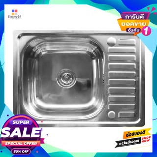 Sink อ่างล้างจาน 1.5 หลุมพร้อมที่พัก Teka Linea รุ่น Viva 65 1B สีสเตนเลส1.5-Hole Sink With Accommodation Teka Linea Mod