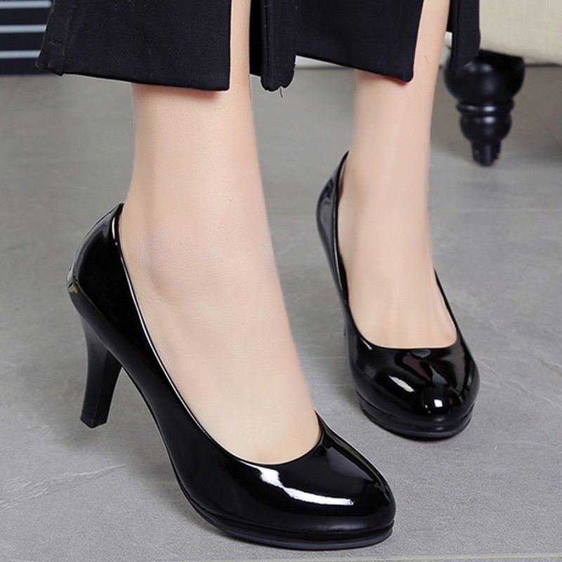 Intelscore 👠34-42!! รองเท้าส้นสูงสําหรับผู้หญิง, ส้นรองเท้าส้นสูง 6 ซม.)