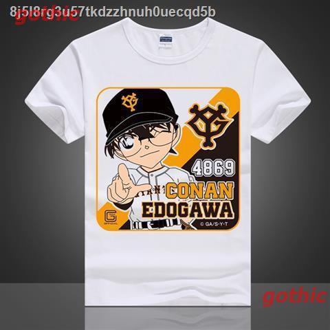 เสื้อยืดลำลอง [ราคาต่ำสุด]Detective Conan, Edogawa Kudo Shinichi, Kidd, Ai Hara, เสื้อยืดแขนสั้น, สินค้าอนิเมะ Sports T-